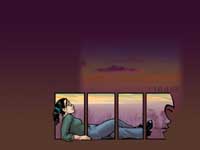 Darkened sunset thumbnail